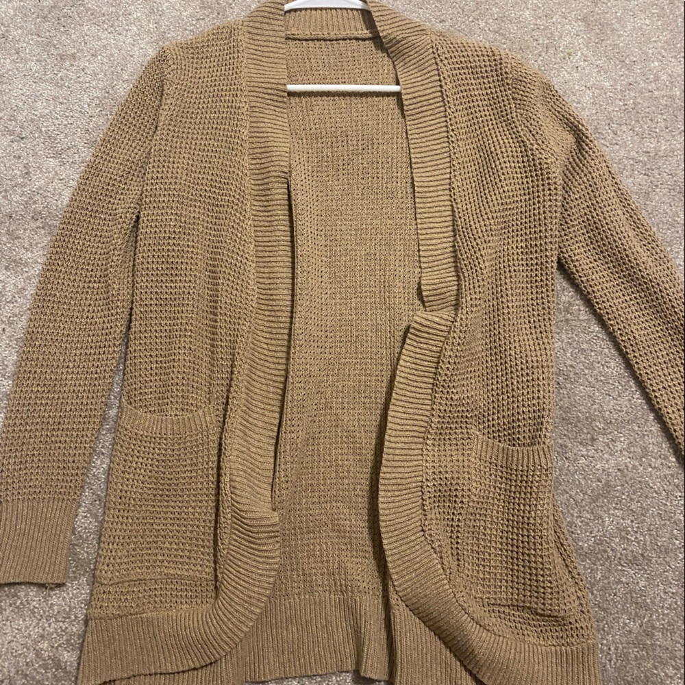 Tan cardigan